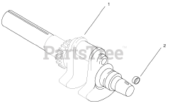 Toro 73471 (518 xi) - Toro Garden Tractor (SN: 000000001 - 000999999) (2000) Group 1-Crankshaft (model 73471 Only)