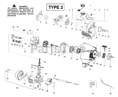 Poulan Pro PPB 150 E - Poulan Pro String Trimmer, Type 2 Engine Assembly Type 2