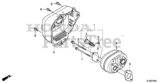 Honda HRR216 K6 VXAA (MZCG) - Honda 21" Walk-Behind Mower, Made in USA (SN: MZCG-8000001 - MZCG-8199999) MUFFLER