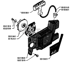 Husqvarna 40 - Husqvarna Chainsaw (1990-06) Starter Assembly