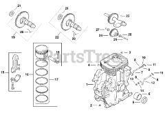 Kohler CH14-1804 - Kohler Command PRO Single Engine, Basic Version, 14hp Crankcase 2-27-17 (TP-2401-B)