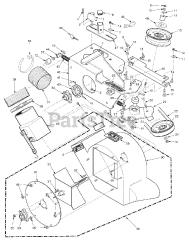 Scag GC-3B - Scag Fabric 3-Bag Grass Catcher (SN: K3300001 - K3399999) STC-61" &amp; STCII-61" Blower Housing Assembly