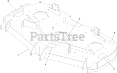 Toro 74055 TA (4000) - Toro 60" Z Master Zero-Turn Mower (SN: 415400000 - 416274271) Deck Decal Assembly No. 147-4997