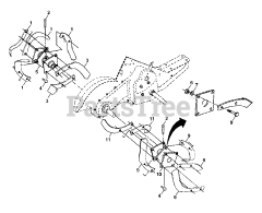 Maxim MX R500 N - Maxim Tiller (2002) Tine Assembly