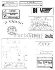 Scag SVR61V-25FX - Scag V-Ride 61" Stand-On Mower, 25hp Kawasaki (SN: J7900001 - J7999999)