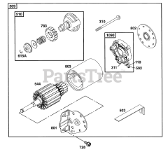 Briggs & Stratton 254422-1572-01 - Briggs & Stratton Horizontal Engine Electric Starter