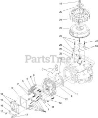 Toro 71254 (XLS 380) - Toro Lawn Tractor (SN: 313000001 - 313999999) (2013) Cylinder Head and Flywheel Assembly