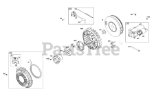 Briggs & Stratton 38E347-0026-G1 - Briggs & Stratton Horizontal Engine Flywheel/Ignition/Starter Group