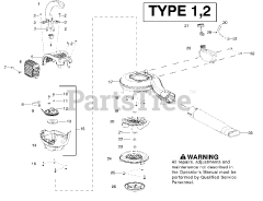 Weed Eater FB 25 - Weed Eater Blower Housing