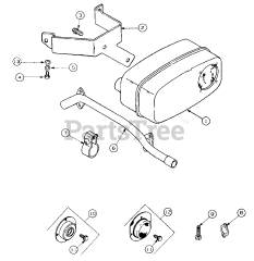 Cub Cadet 5416 R (553C562K100) - Cub Cadet Walk-Behind Mower (SN: 457900 - 460859) Exhaust Manifold And Muffler