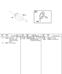 Briggs & Stratton 187437-0113-E1 - Briggs & Stratton Horizontal Engine CAMSHAFT, CRANKSHAFT