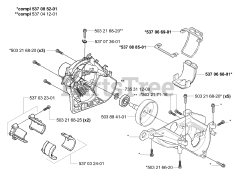 Husqvarna 325 EX - Husqvarna Handheld Edger, E-TECH 2 (2001-01) Crankcase