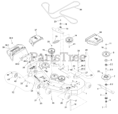 Exmark TTS600GKA523E0 - Exmark 52" Turf Tracer S-Series Walk-Behind Mower, Kawasaki (SN: 402082300 - 404314158) (2018) Deck Assembly
