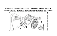PowerStroke PS 9C3501 A - PowerStroke 3500 Watt Generator General Assembly (FLYWHEEL / IMPELLER / STARTER PULLEY / IGNITION COIL)