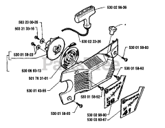 Husqvarna 41 - Husqvarna Chainsaw (1991-06) Starter Assembly
