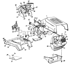 PowerPro 14AS840H120 - PowerPro Garden Tractor (1997) (K-Mart)