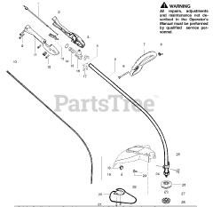 Poulan P 3500 - Poulan String Trimmer Shaft &amp; Handle