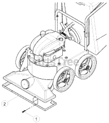 Bear Cat WV 190 S - Bear Cat Walk-Behind Vacuum, 190cc Briggs & Stratton (SN: A05913 - A09358) Housing Intake Wear Plate Kit