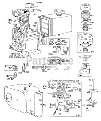 Briggs & Stratton 146437-1706-XX - Briggs & Stratton Horizontal Engine