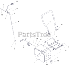 Ariens 921067 (PB 28) - Ariens 28" Power Brush, Ariens AX 179cc engine (SN: 000101 & Above)
