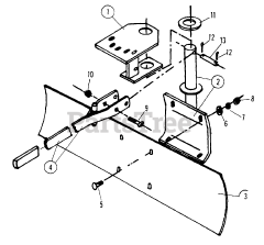 Snapper 7060431 - Snapper Garden Tool Kit Rear Blade Parts