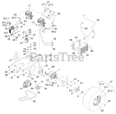 Exmark VTS740PKC52400 - Exmark 52" Vantage S-Series Stand-On Mower, Kohler PCV740 (SN: 400000000 - 402082299) (2017)