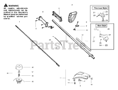 Weed Eater XT 600 - Weed Eater String Trimmer, Type 3 Handle &amp; Shaft Assembly