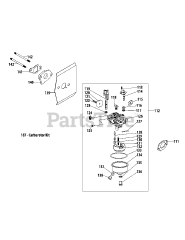 MTD 1P65TU - MTD Engine 1P65TU Carburetor