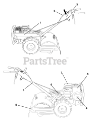 Husqvarna CRT 52 (954140020-A) - Husqvarna Rear-Tine Tiller (1997-01) Decals