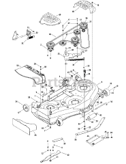 Columbia Q 626 P (13AQ626P597) - Columbia 50" Lawn Tractor (2008) Deck Assembly