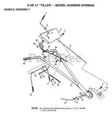 Central Park CP R800 A - Central Park Rear-Tine Tiller