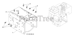 Husqvarna ST 276 EP (961910039-11) - Husqvarna 30" Snow Blower (2014-07) "CHASSIS, ENGINE &amp; PULLEYS" 2
