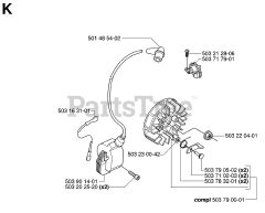 Husqvarna 55 RANCHER - Husqvarna Chainsaw (SN: 20060600001 - 20070500000) IGNITION SYSTEM