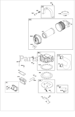 Briggs & Stratton 385447-0076-B5 - Briggs & Stratton Horizontal Engine