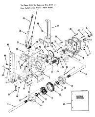 Toro 01-19KE01 (C-195) - Toro Garden Tractor (1982) Transaxle