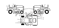 Jonsered LT 2218 A (960410058-01) - Jonsered Lawn Tractor (2009-02) DECALS