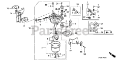 Honda GX160 U1 QXE8 (GCACK) - Honda Engine, Made in Japan (SN: GCACK-1000001 - GCACK-9999999) CARBURETOR (3)