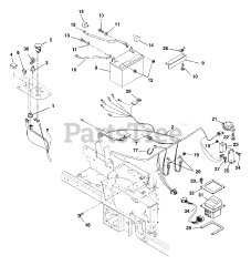 Gravely 992077 (PM 144Z) - Gravely Pro-Master 44" Zero-Turn Mower, 19hp Kawasaki (SN: 000101 - 000499) Electrical System
