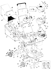 MTD 71340 (119-422R033) - MTD Walk-Behind Mower (1989) (Ace Hardware)