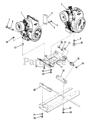 Toro 01-10K802 (C-105) - Toro Garden Tractor (1981) Single Cylinder Engines