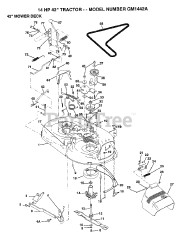 Electrolux/AYP GM 1442 A - Electrolux/AYP Lawn Tractor (1994)