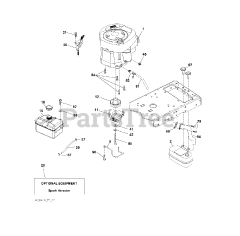 Jonsered LT 2218 A (960410058-01) - Jonsered Lawn Tractor (2009-02) ENGINE