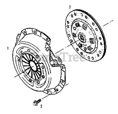 Simplicity 9518 (2097355) - Simplicity Compact Tractor, Diesel Clutch Group (3486I40)