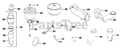 Kohler K301-47238 - Kohler K-Series Engine, Made for Jacobsen, 12hp, 9kW Air Intake (Cont.) 1-10-20 (TP-2097)