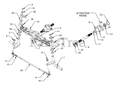 Cub Cadet GT 3204 (14A-671-710) - Cub Cadet Garden Tractor Front Axle