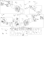 Briggs & Stratton 61E377-0030-J1 - Briggs & Stratton Horizontal Engine Cylinder Head Group