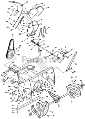 Lawn-Boy 55384 A (ST 1032) - Lawn-Boy 32" Snow Thrower (SN: J00000001 - J99999999) (1990) Collector And Discharge Parts List 2