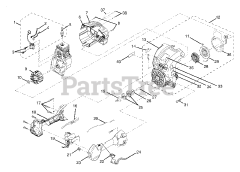 Ryobi RY 70105 A - Ryobi String Trimmer Upper Housing/Handle Assembly