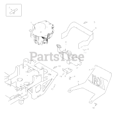 Scag SZC36A-16HN - Scag Z-Cat 36" Zero-Turn Mower, 16hp Honda (SN: B3900001 - B3999999) Engine And Attaching Parts