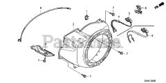 Honda EZ3500 A (EZEK) - Honda Generator, Made in Japan (SN: EZEK-1000001 - EZEK-1029999) FAN COVER